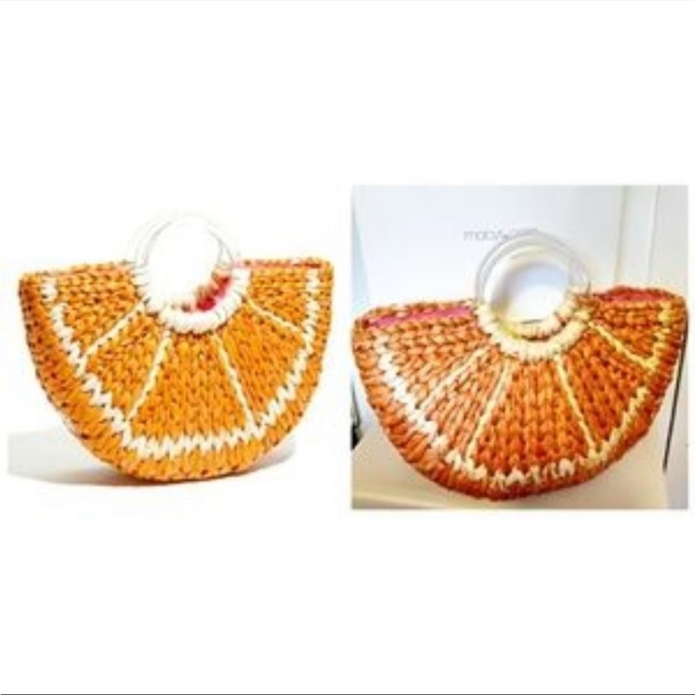🎉HOST PICK🎉 kate spade RARE With A Twist Orange Slice Crafted Handbag - Picture 3 of 17